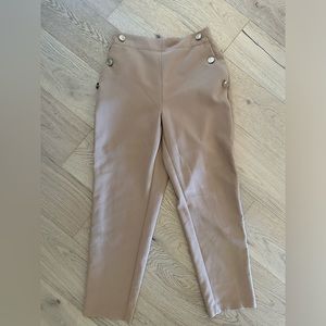 zara pants camel color